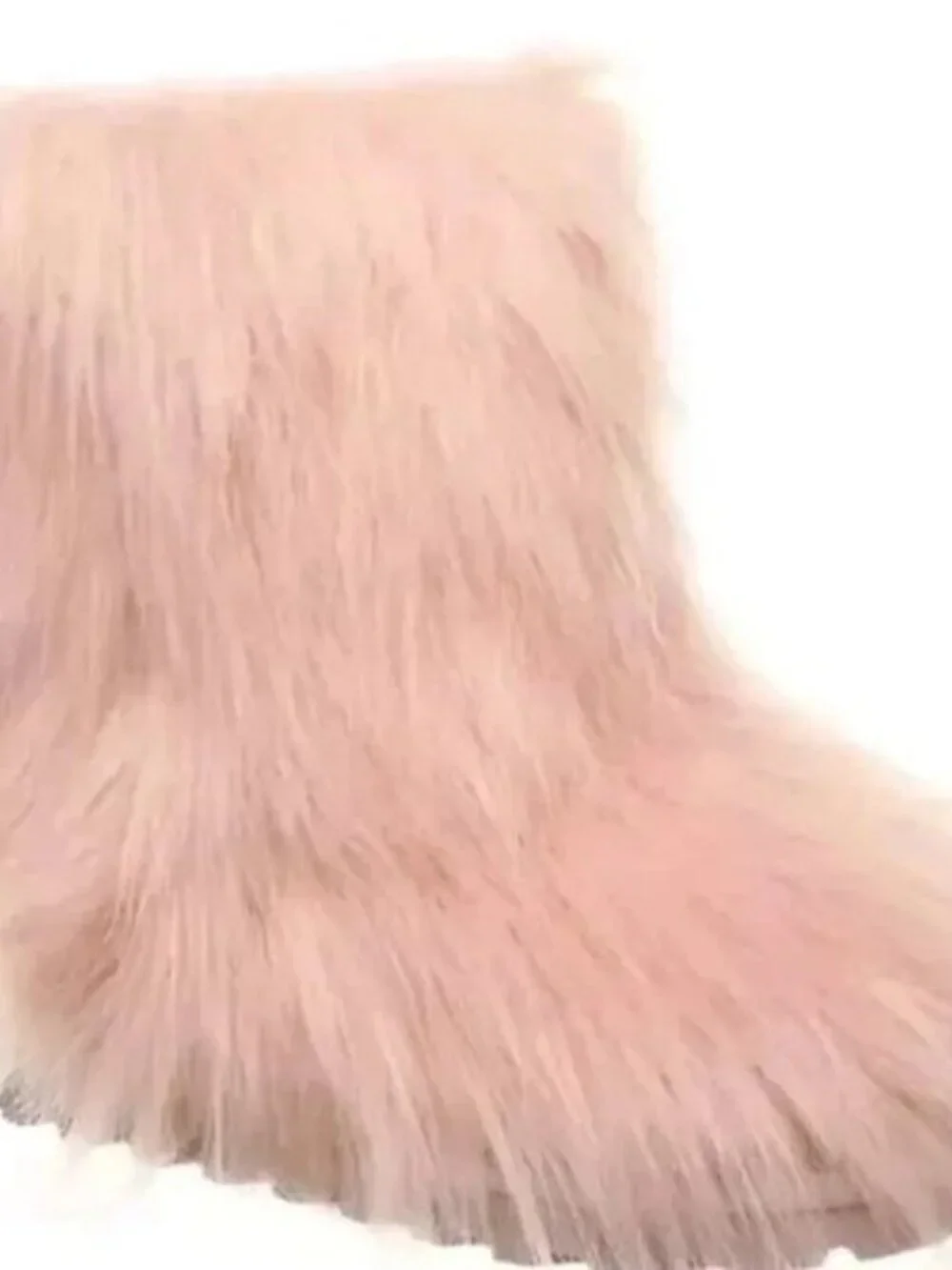 Bearpaw Sasha Pink Fur Wool Sheepskin Fur Boho Sherpa Chewbacca Boots 8 NEW